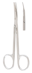 Scissors Dissecting Miltex® Ragnell 5 Inch Length OR Grade German Stainless Steel NonSterile Finger Ring Handle Curved Blunt Tip / Blunt Tip by Integra York PA, Inc. (Miltex)  ID 5-290